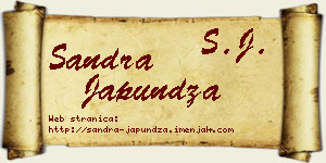 Sandra Japundža vizit kartica